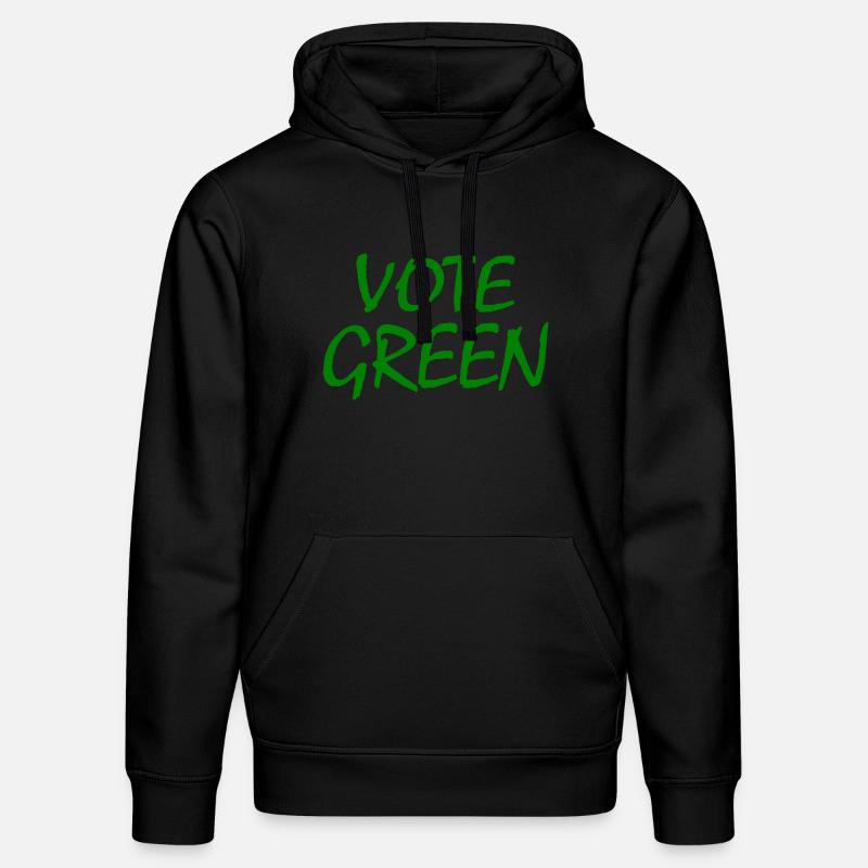 Vote green - Sweat à capuche bio DRUMMER Stanley/Stella Unisexe - noir