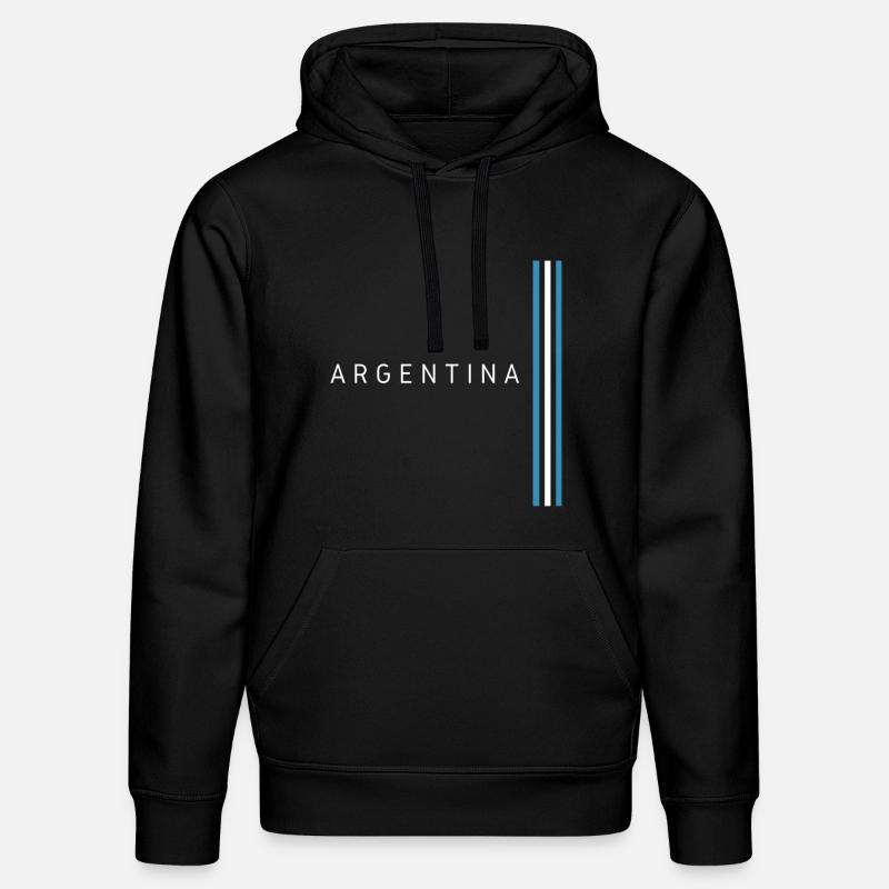 Drapeau argentin, fierté argentine - Sweat à capuche bio DRUMMER Stanley/Stella Unisexe - noir