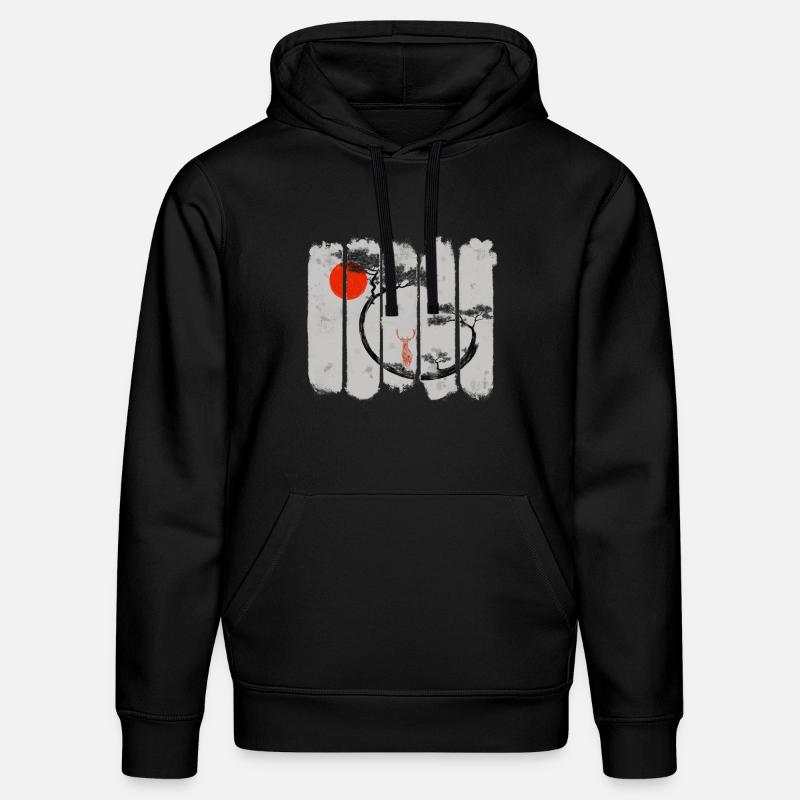 Shika - Sweat à capuche bio DRUMMER Stanley/Stella Unisexe - noir