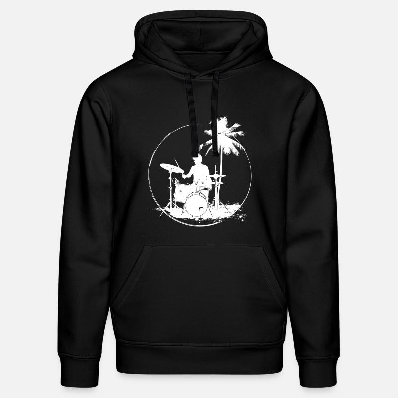 Batteur - Sweat à capuche bio DRUMMER Stanley/Stella Unisexe - noir