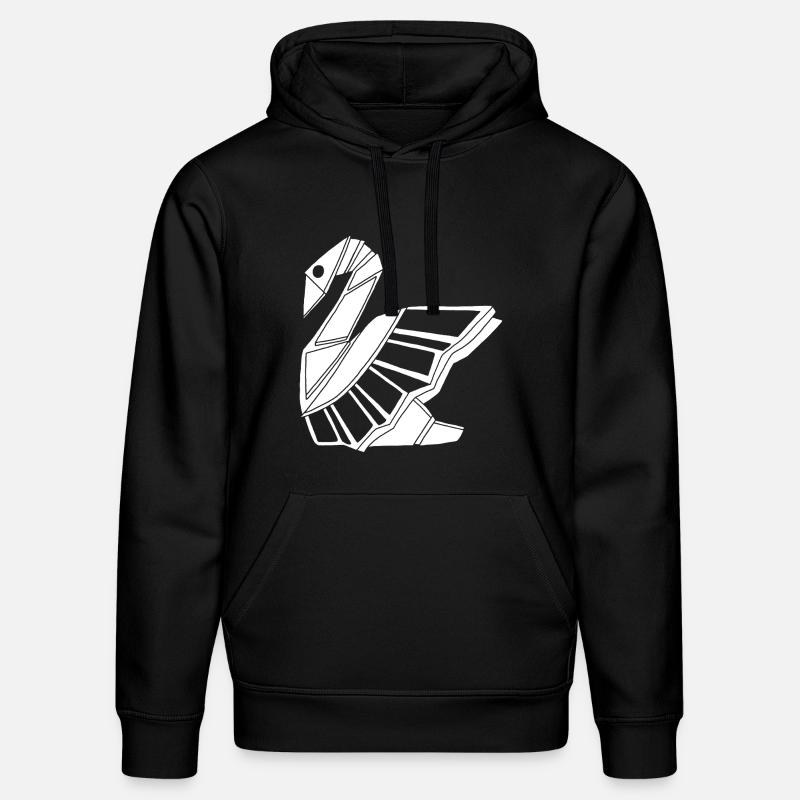 Cygne blanc - Sweat à capuche bio DRUMMER Stanley/Stella Unisexe - noir