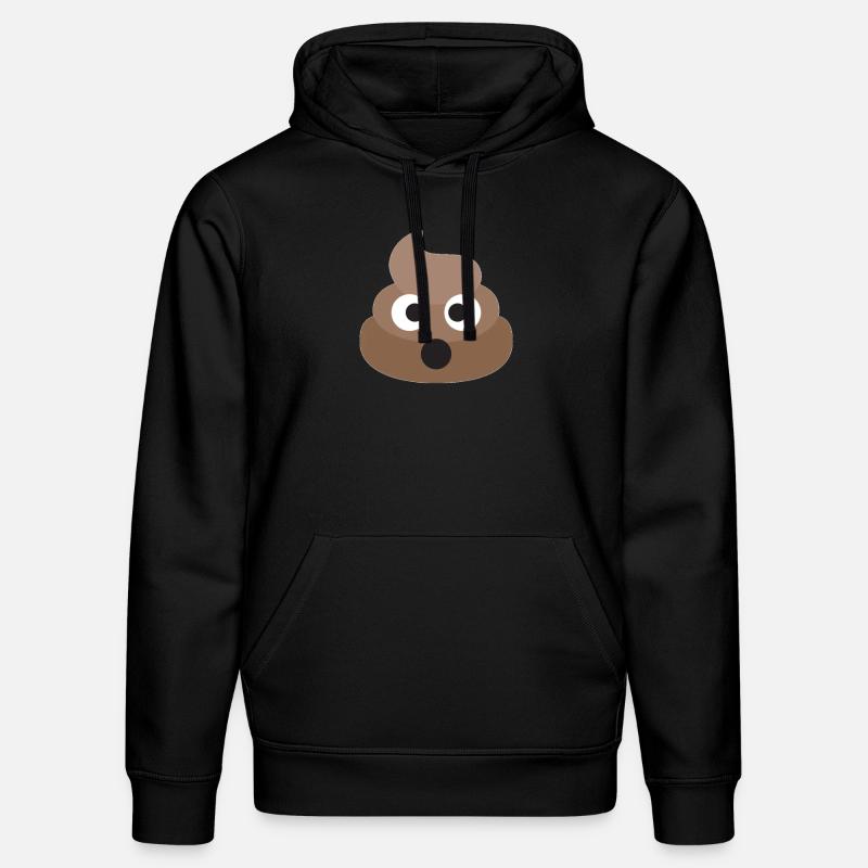 Poo Emoji Face! Retro Design! - Sweat à capuche bio DRUMMER Stanley/Stella Unisexe - noir