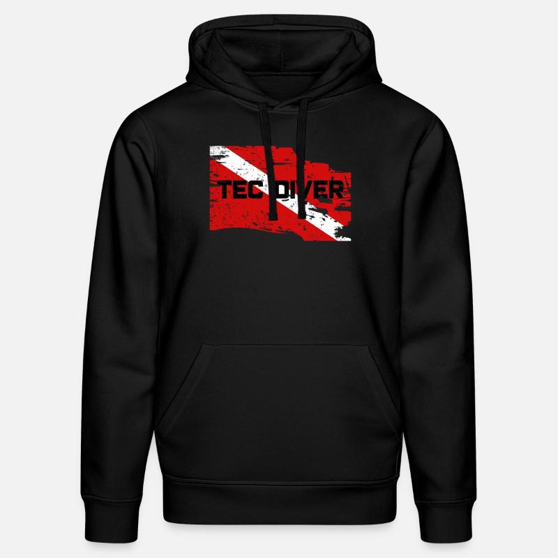 TEC DIVER - Sweat à capuche bio DRUMMER Stanley/Stella Unisexe - noir