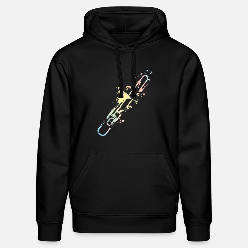Trombone Splash - Sweat à capuche bio DRUMMER Stanley/Stella Unisexe - noir