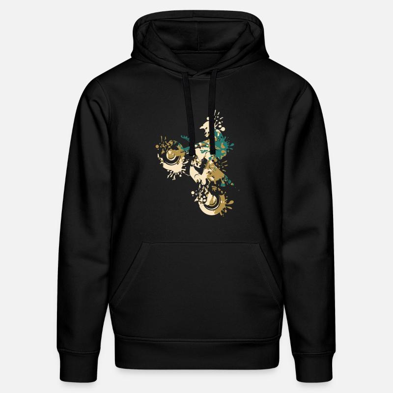 Éclaboussure de motocross - Sweat à capuche bio DRUMMER Stanley/Stella Unisexe - noir