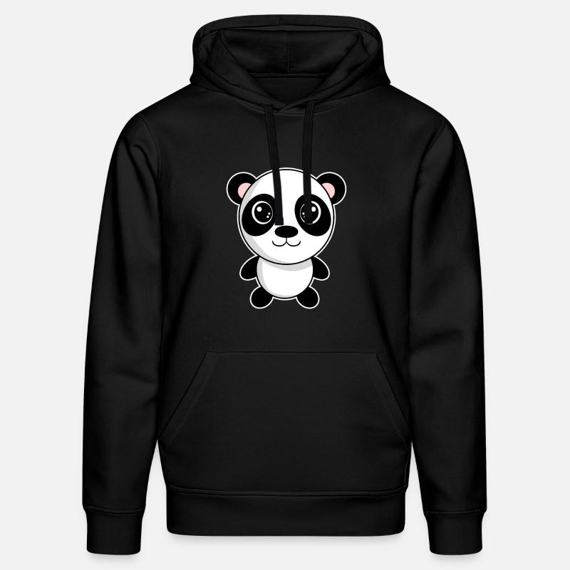 Panda - Sweat à capuche bio DRUMMER Stanley/Stella Unisexe - noir