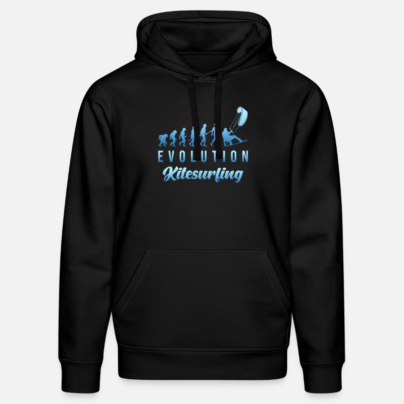 Kitesurfen Evolution - Stanley/Stella Unisex Bio-Hoodie DRUMMER  - Schwarz