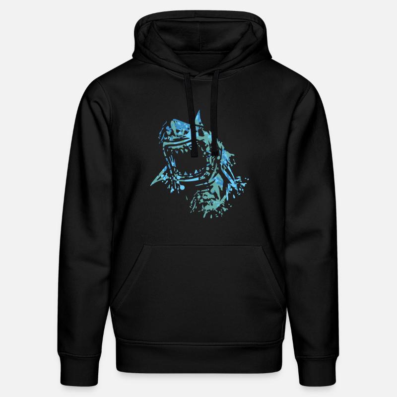 Requins - Sweat à capuche bio DRUMMER Stanley/Stella Unisexe - noir