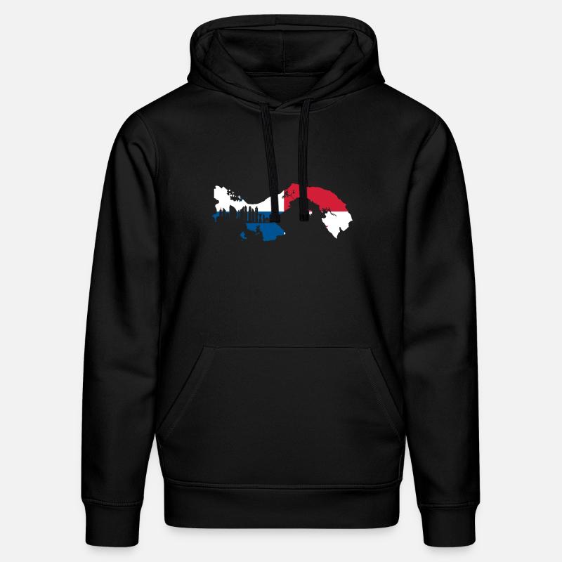 Drapeau du Panama - Sweat à capuche bio DRUMMER Stanley/Stella Unisexe - noir