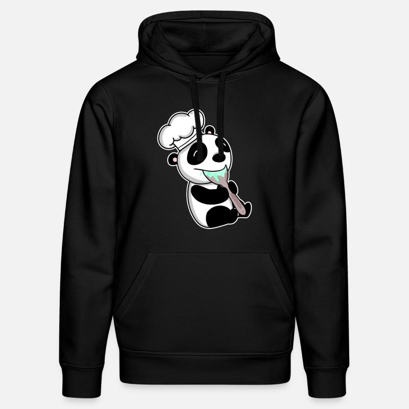 Panda bouillant bébé - Sweat à capuche bio DRUMMER Stanley/Stella Unisexe - noir