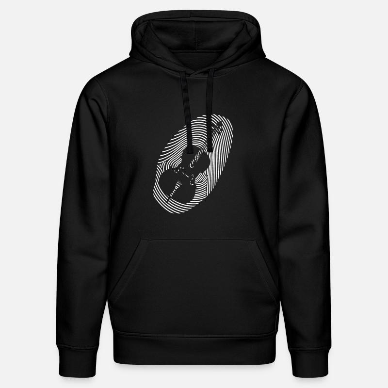 Musique Violoncelle Musique classique Empreinte - Sweat à capuche bio DRUMMER Stanley/Stella Unisexe - noir