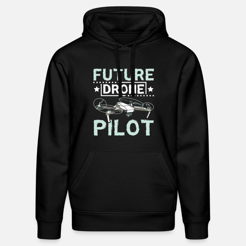 Future drone pilot - Stanley/Stella Unisex Bio-Hoodie DRUMMER  - Schwarz
