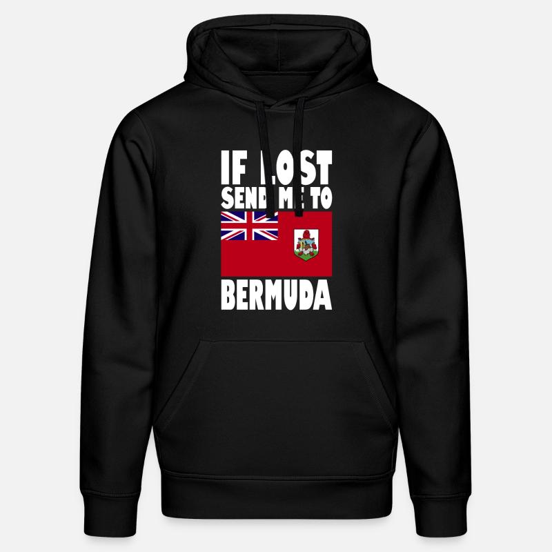 Drapeau des Bermudes - Sweat à capuche bio DRUMMER Stanley/Stella Unisexe - noir