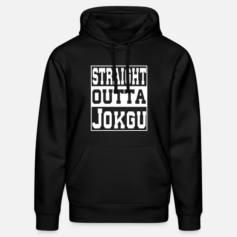 Jokgu dit drôle - Sweat à capuche bio DRUMMER Stanley/Stella Unisexe - noir