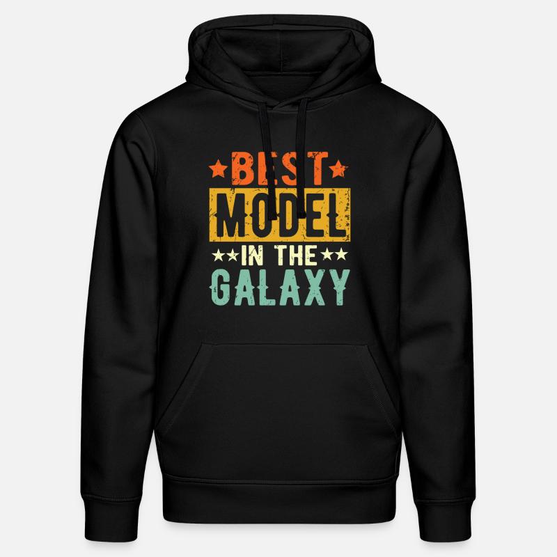 Best Model ever Model Geschenk - Stanley/Stella Unisex Bio-Hoodie DRUMMER  - Schwarz