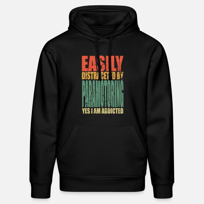Paramotoring Spruch lustig - Stanley/Stella Unisex Bio-Hoodie DRUMMER  - Schwarz
