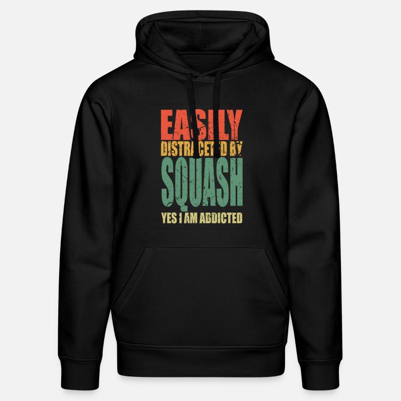 Squash disant drôle - Sweat à capuche bio DRUMMER Stanley/Stella Unisexe - noir