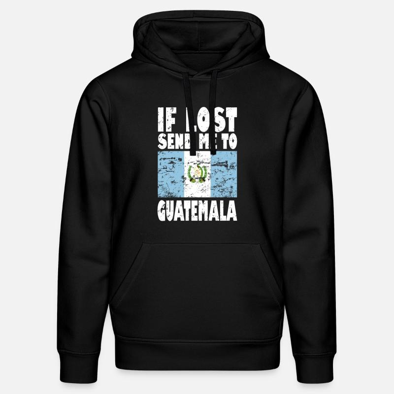 Drapeau du Guatemala - Sweat à capuche bio DRUMMER Stanley/Stella Unisexe - noir