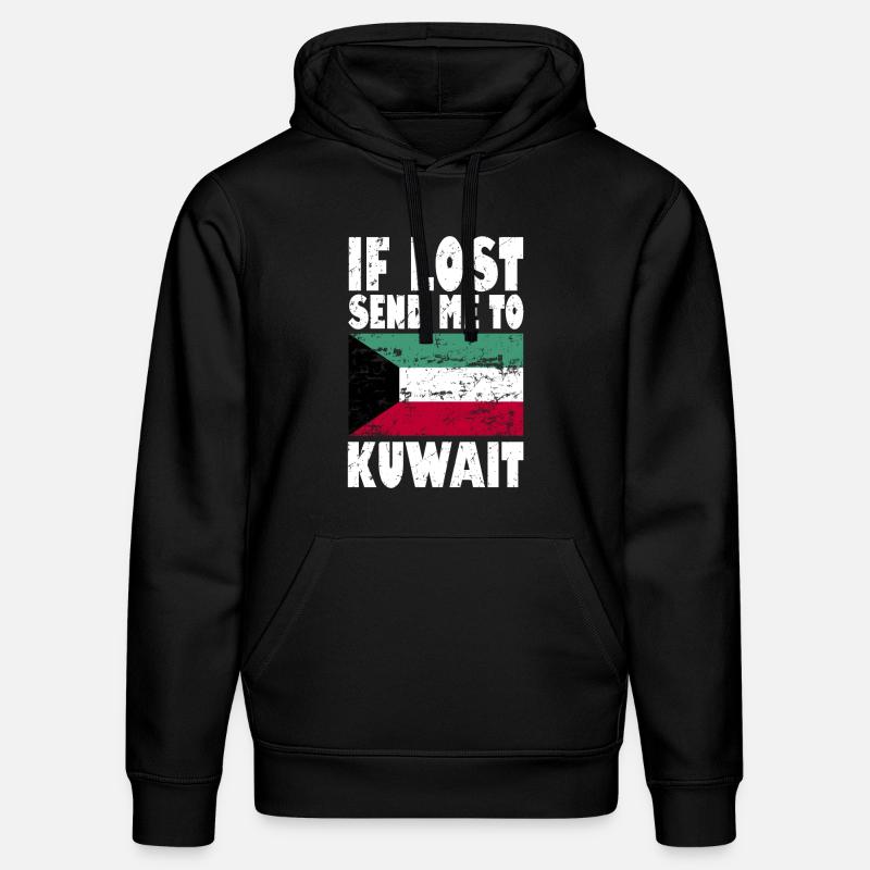 Drapeau du Koweït - Sweat à capuche bio DRUMMER Stanley/Stella Unisexe - noir