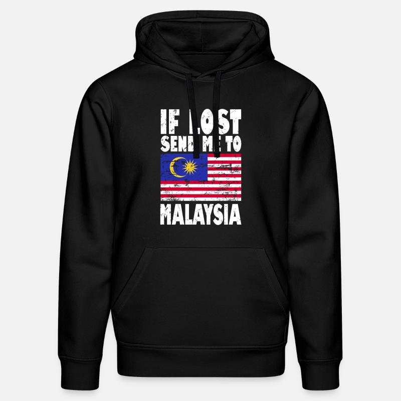 Drapeau de la Malaisie - Sweat à capuche bio DRUMMER Stanley/Stella Unisexe - noir