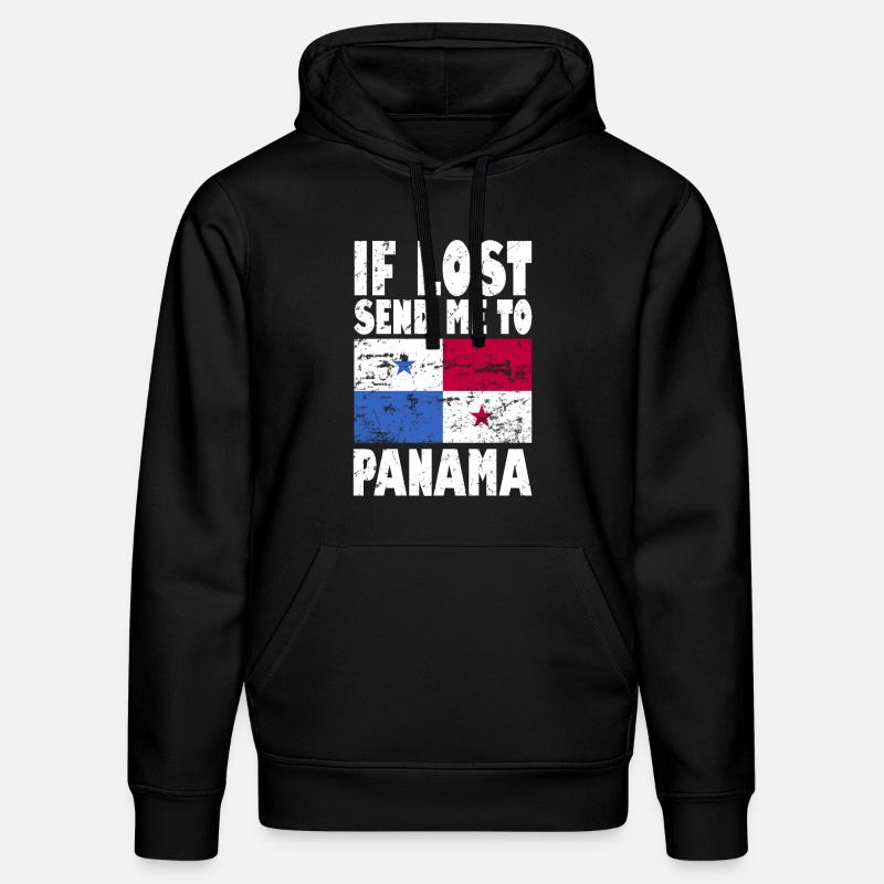 Drapeau du Panama - Sweat à capuche bio DRUMMER Stanley/Stella Unisexe - noir