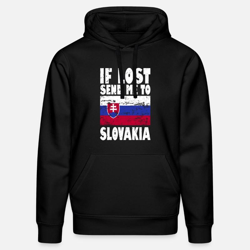 Drapeau de la Slovaquie - Sweat à capuche bio DRUMMER Stanley/Stella Unisexe - noir