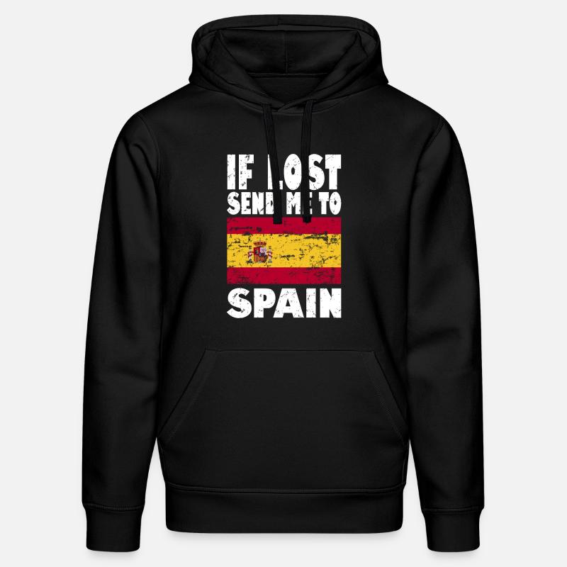 Drapeau de l’Espagne - Sweat à capuche bio DRUMMER Stanley/Stella Unisexe - noir