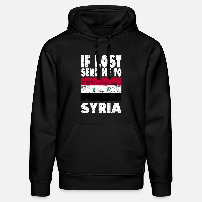 Slogan du drapeau syrien - Sweat à capuche bio DRUMMER Stanley/Stella Unisexe - noir