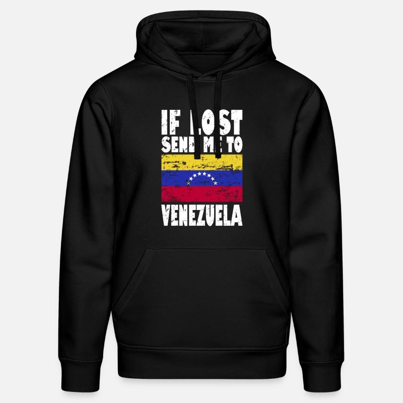 Drapeau du Venezuela - Sweat à capuche bio DRUMMER Stanley/Stella Unisexe - noir