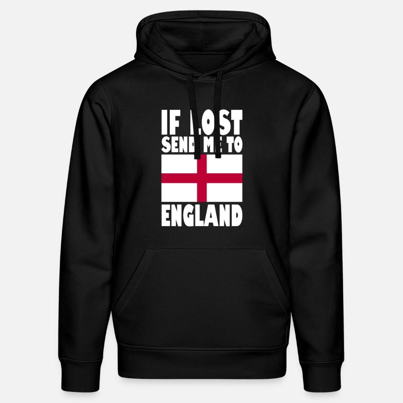 Drapeau de l’Angleterre Disant - Sweat à capuche bio DRUMMER Stanley/Stella Unisexe - noir