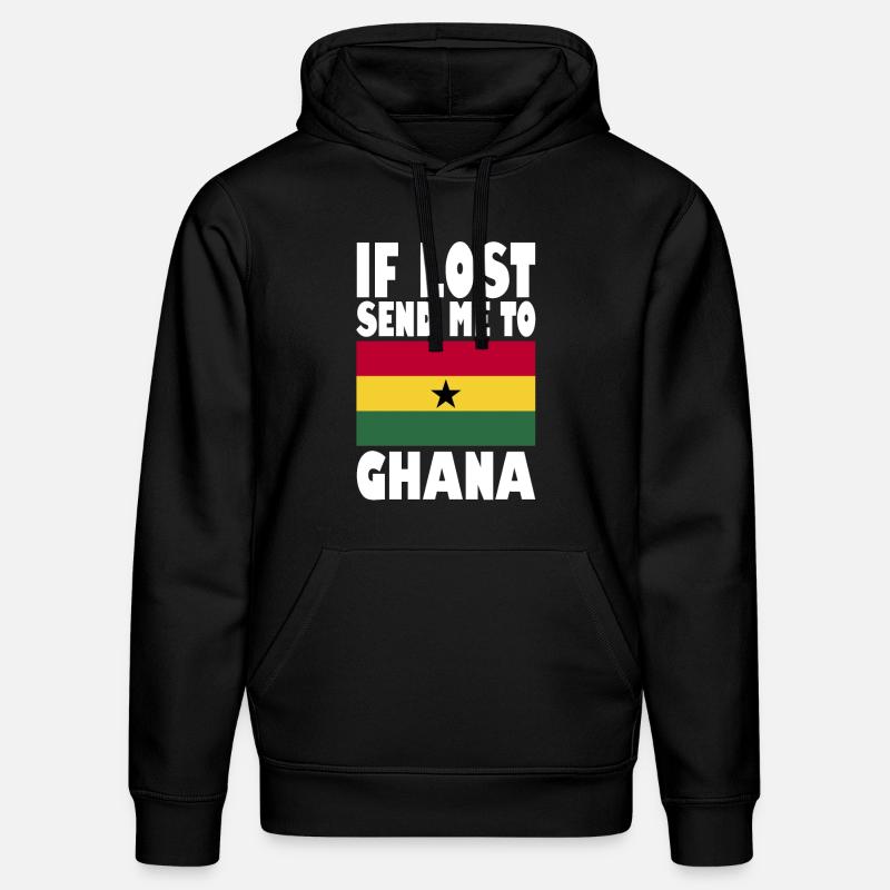 Drapeau du Ghana - Sweat à capuche bio DRUMMER Stanley/Stella Unisexe - noir