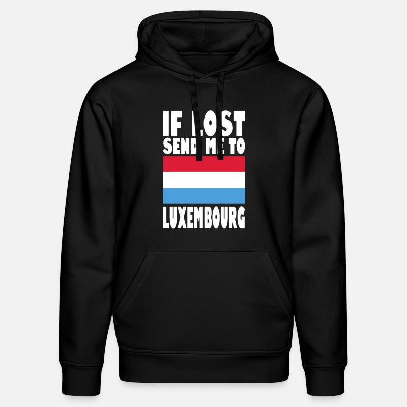 Drapeau luxembourgeois - Sweat à capuche bio DRUMMER Stanley/Stella Unisexe - noir