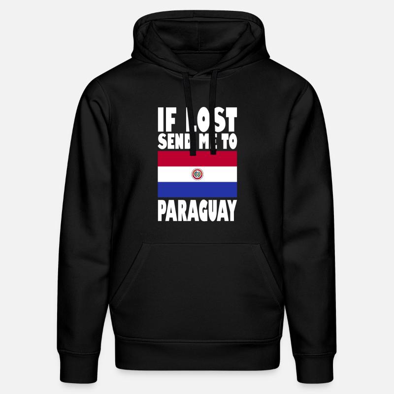 Drapeau du Paraguay - Sweat à capuche bio DRUMMER Stanley/Stella Unisexe - noir