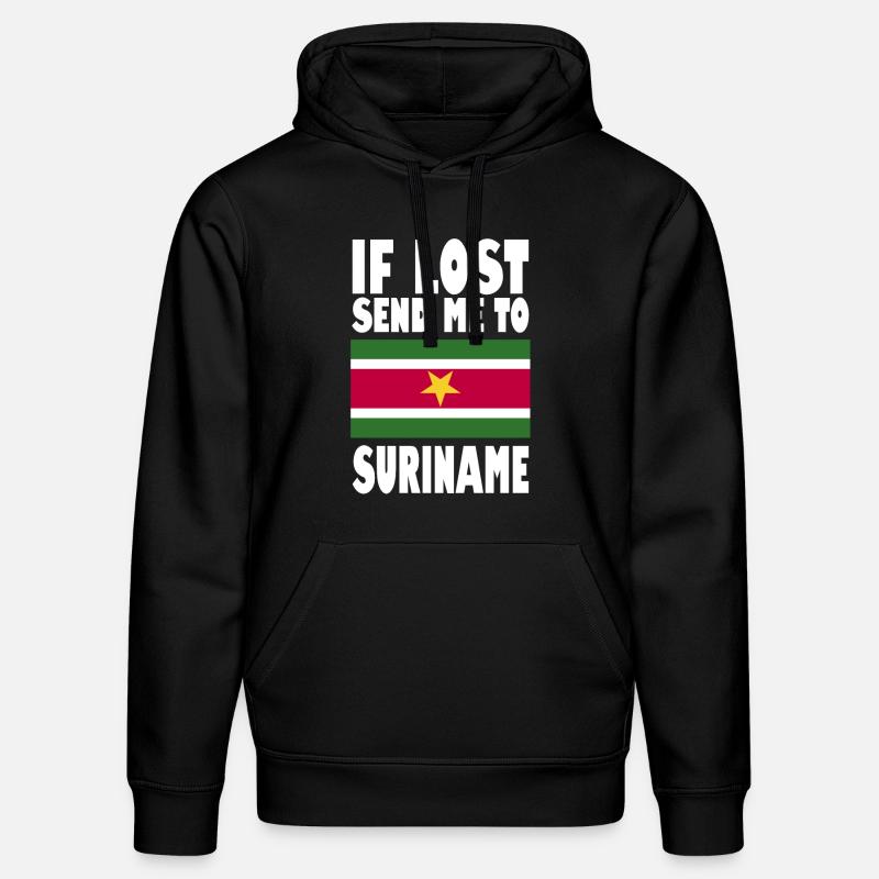 Dicton du drapeau du Suriname - Sweat à capuche bio DRUMMER Stanley/Stella Unisexe - noir