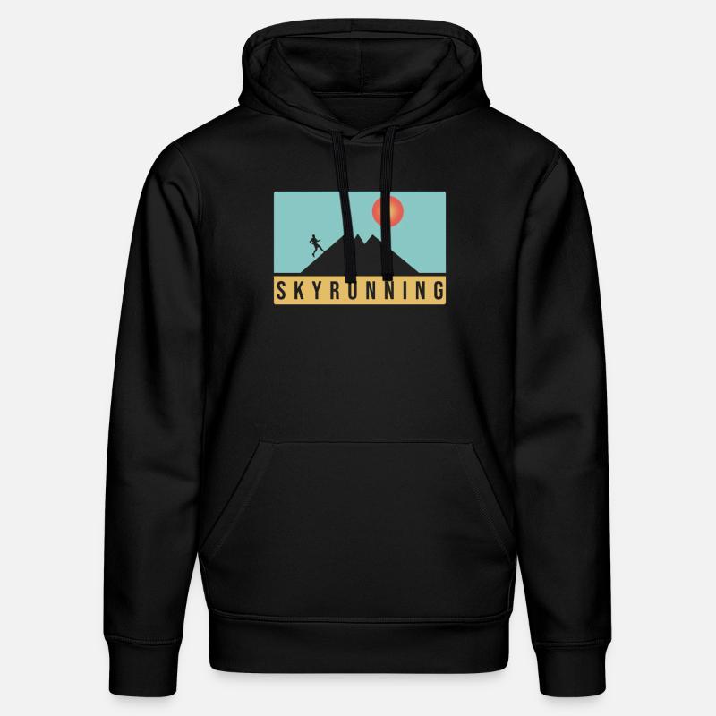 Conception de Skyrunning - Sweat à capuche bio DRUMMER Stanley/Stella Unisexe - noir