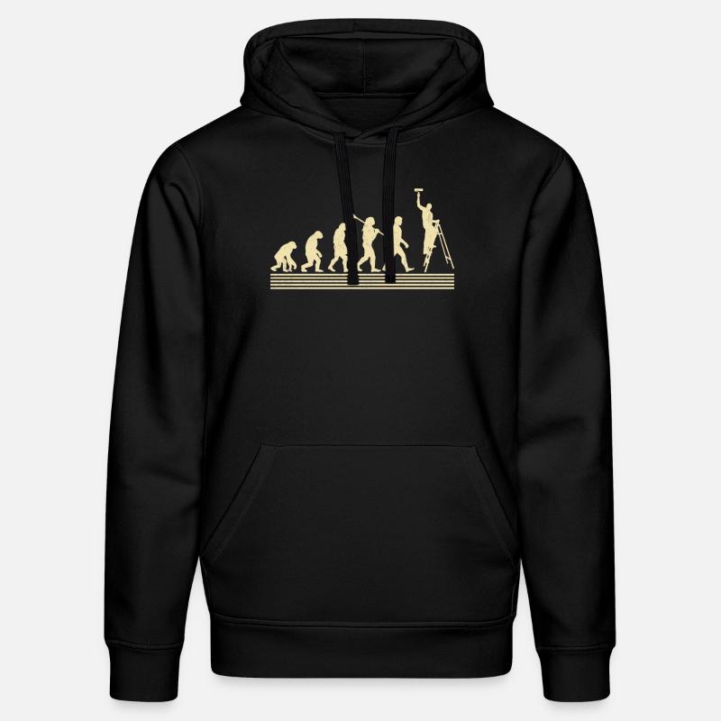 Maler-evolution - Stanley/Stella Unisex Bio-Hoodie DRUMMER  - Schwarz