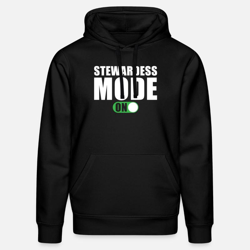 Stewardess Modus Ein - Stanley/Stella Unisex Bio-Hoodie DRUMMER  - Schwarz