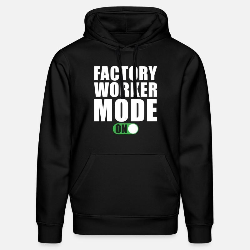 Fabrikarbeiter modus Ein - Stanley/Stella Unisex Bio-Hoodie DRUMMER  - Schwarz