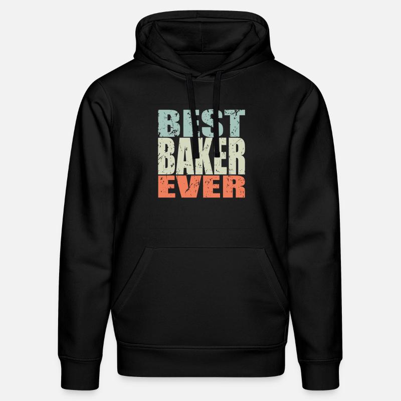 Best Bäcker ever Bäcker Geschenk - Stanley/Stella Unisex Bio-Hoodie DRUMMER  - Schwarz