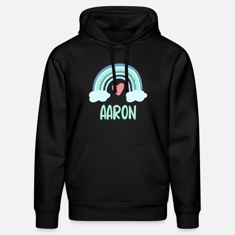 Aaron Nom Rainbow Baby - Sweat à capuche bio DRUMMER Stanley/Stella Unisexe - noir