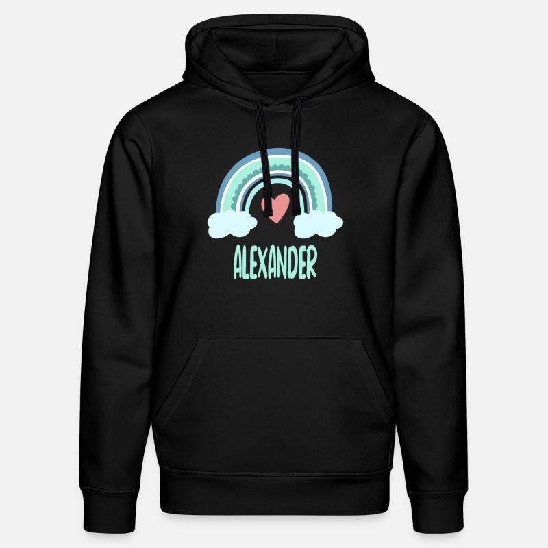 Alexander Nom Rainbow Baby - Sweat à capuche bio DRUMMER Stanley/Stella Unisexe - noir