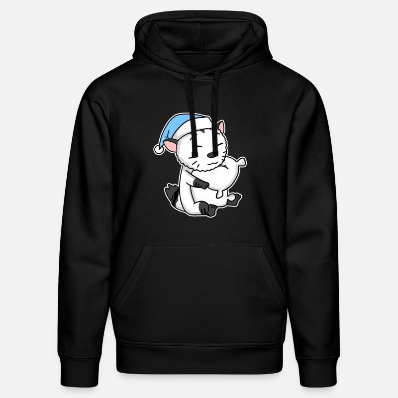 Chat race American Bobtail - Sweat à capuche bio DRUMMER Stanley/Stella Unisexe - noir