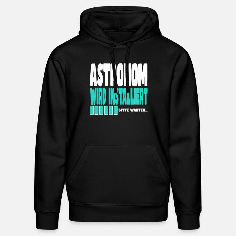 Astronom wird installiert - Stanley/Stella Unisex Bio-Hoodie DRUMMER  - Schwarz