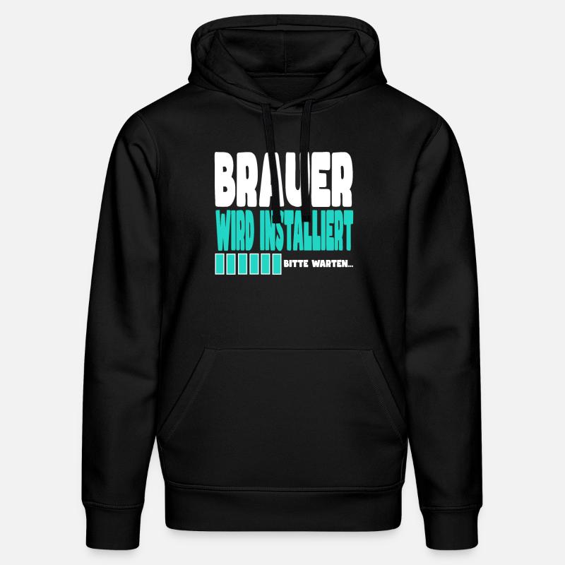 Brauer wird installiert - Stanley/Stella Unisex Bio-Hoodie DRUMMER  - Schwarz