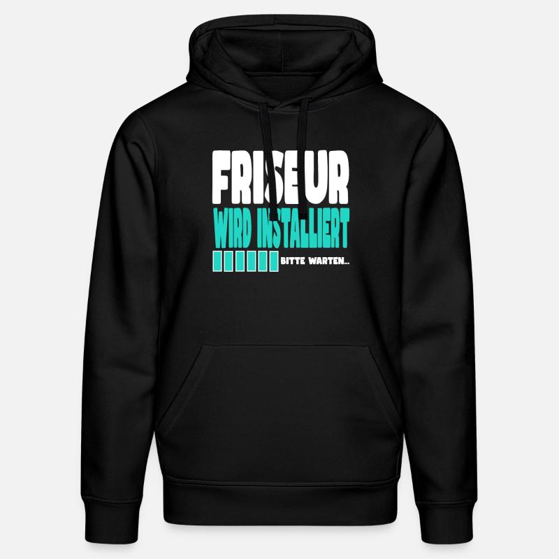 Friseur wird installiert - Stanley/Stella Unisex Bio-Hoodie DRUMMER  - Schwarz