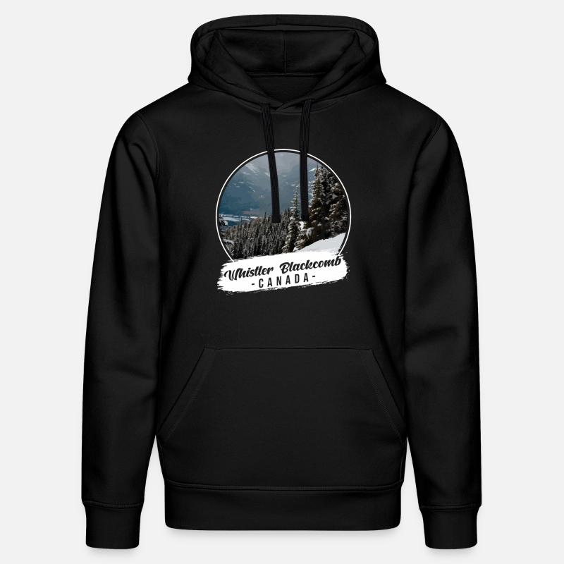 Whistler Blackcomb Canada Souvenir - Sweat à capuche bio DRUMMER Stanley/Stella Unisexe - noir