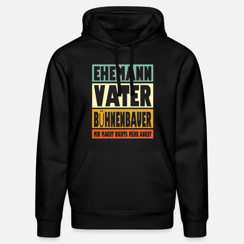 Busfahrer Vater Ehemann Held - Stanley/Stella Unisex Bio-Hoodie DRUMMER  - Schwarz