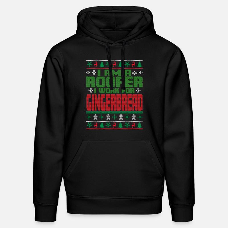 Couvreur Dicton de Noël - Sweat à capuche bio DRUMMER Stanley/Stella Unisexe - noir
