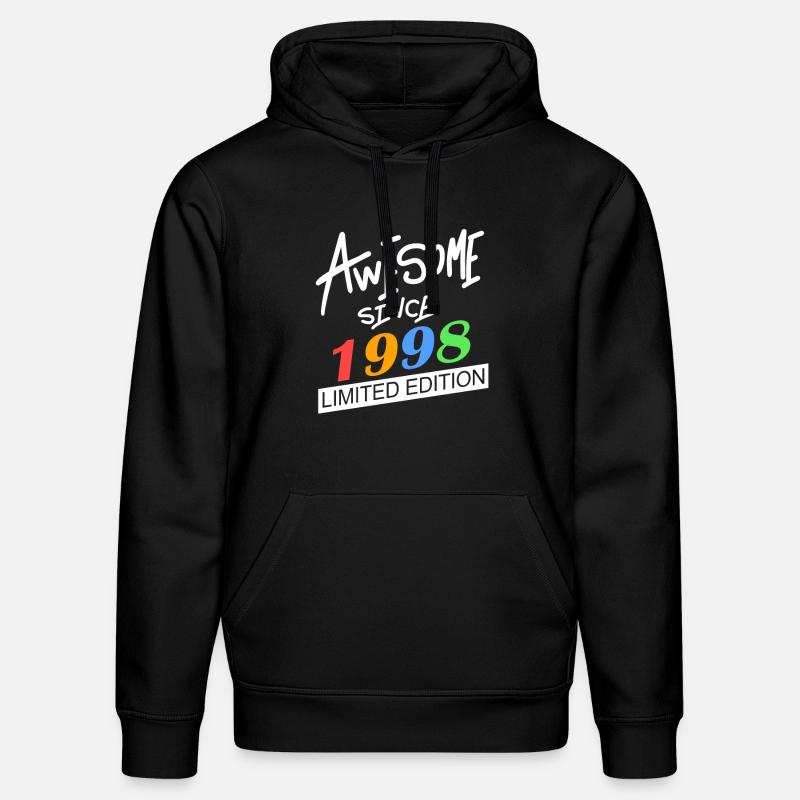 1998 - Stanley/Stella Unisex Bio-Hoodie DRUMMER  - Schwarz