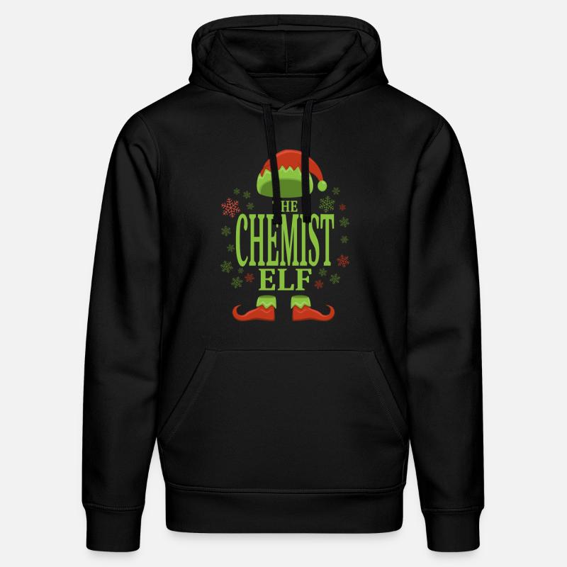 Chimiste Elfe de Noël - Sweat à capuche bio DRUMMER Stanley/Stella Unisexe - noir